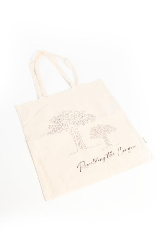 Rewilding the canyon tote bag