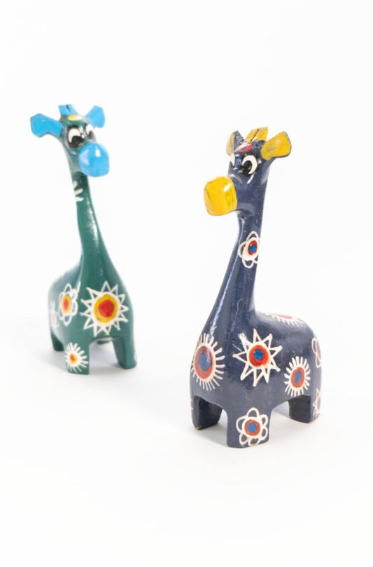 Handpainted wooden Giraffe