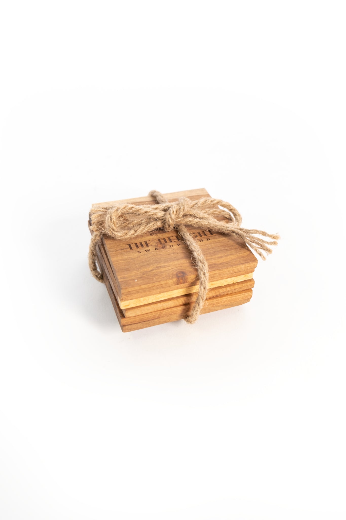 Square wooden Coasters Set of 6