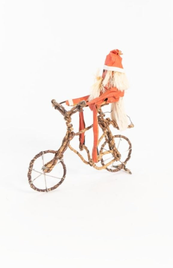 Banana leaf Bicycle Santa