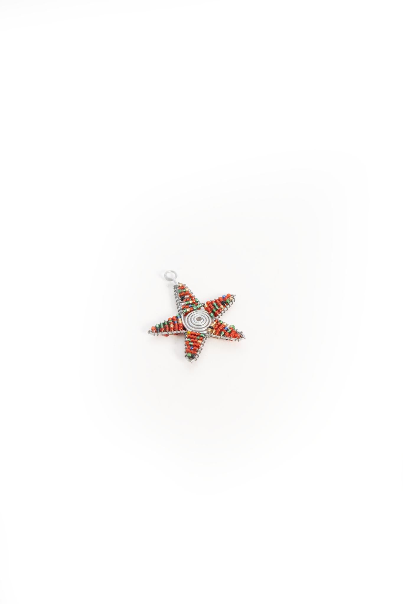 Christmas Beaded Star Ornament