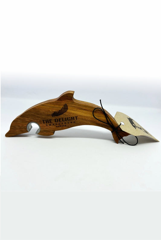 Dolphin Wooden Bottle Opener