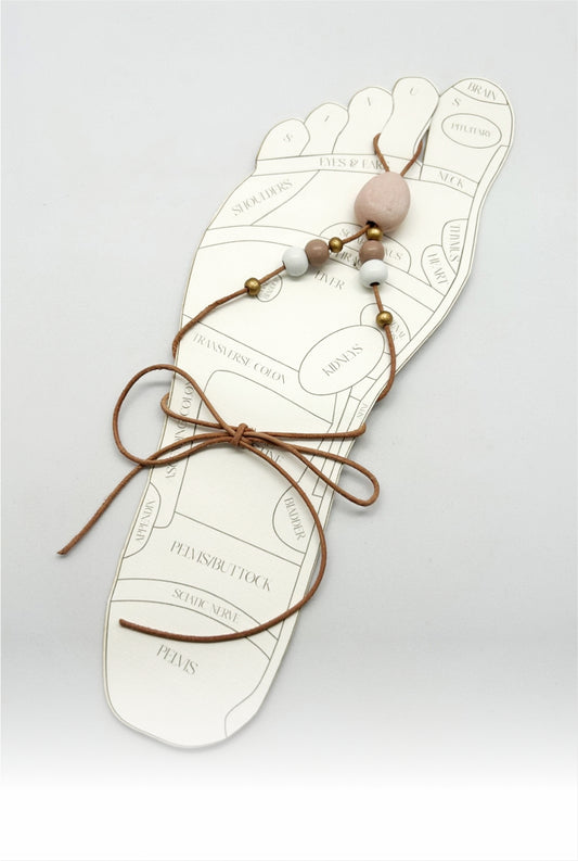 Foot Jewel String Ceramic and Wooden Beads