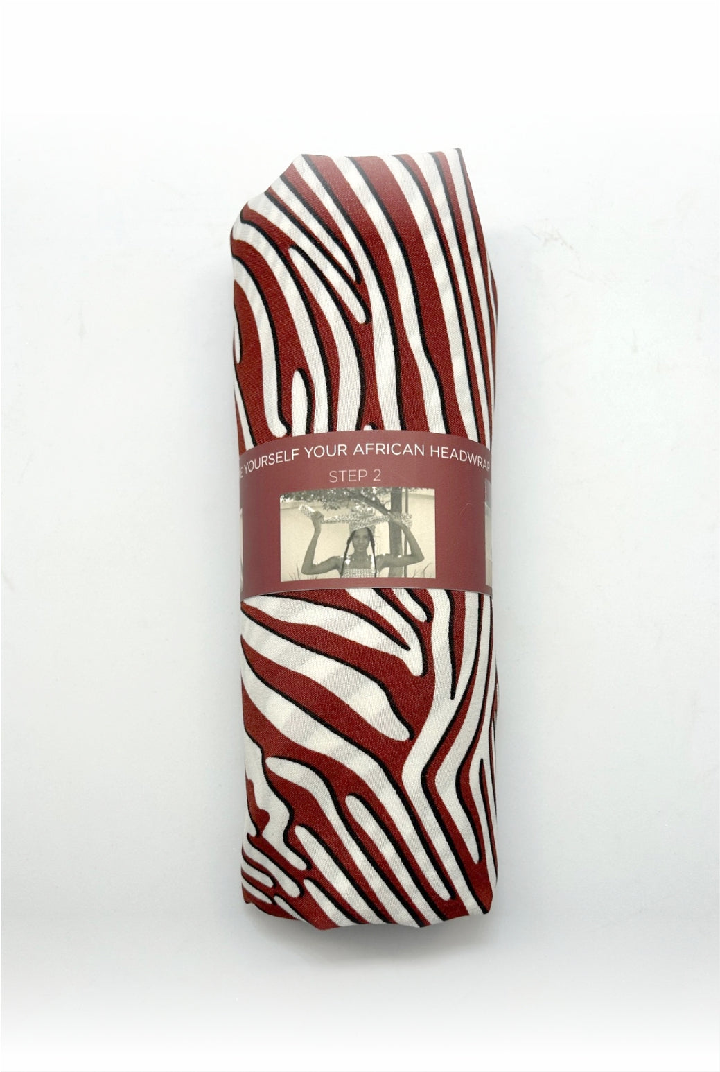 Ekipa Head Wrap brown with stripes
