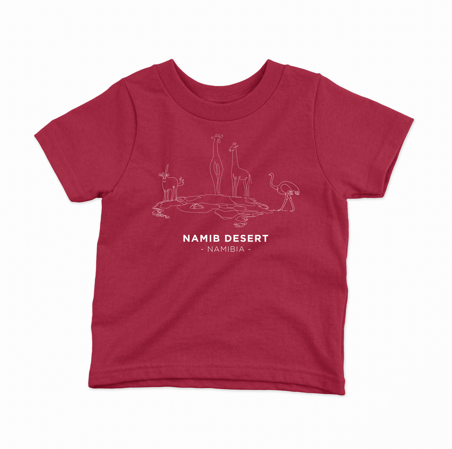 Namib Desert Waterhole T-shirt Kids - Red