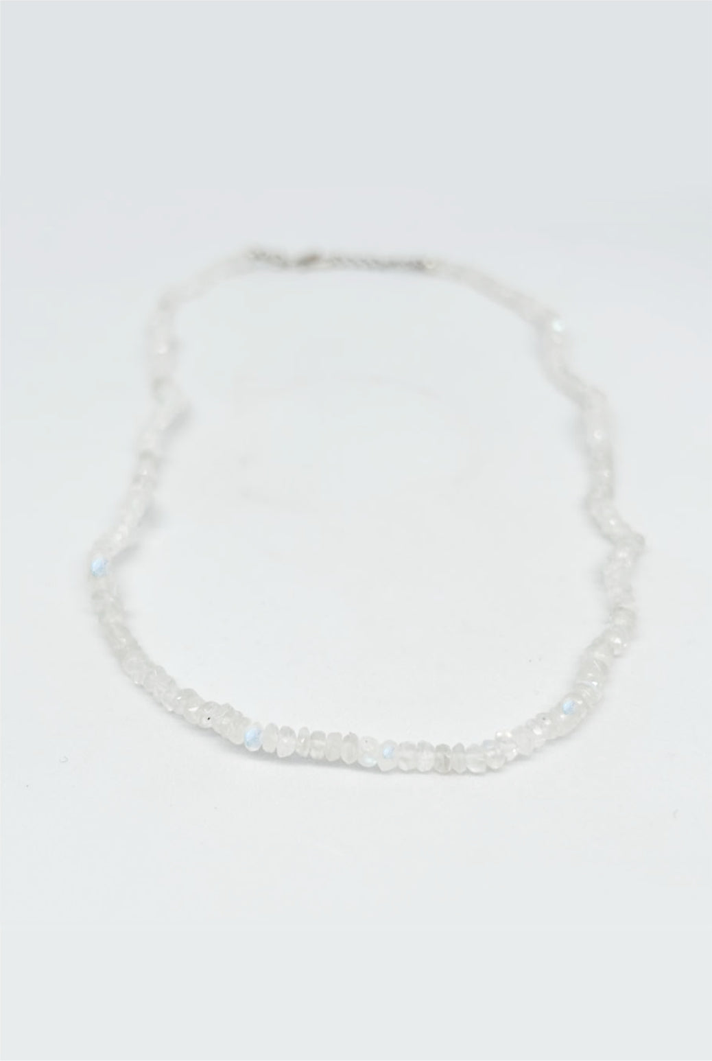 Moonstone Faceted Beaded Necklace - Luna