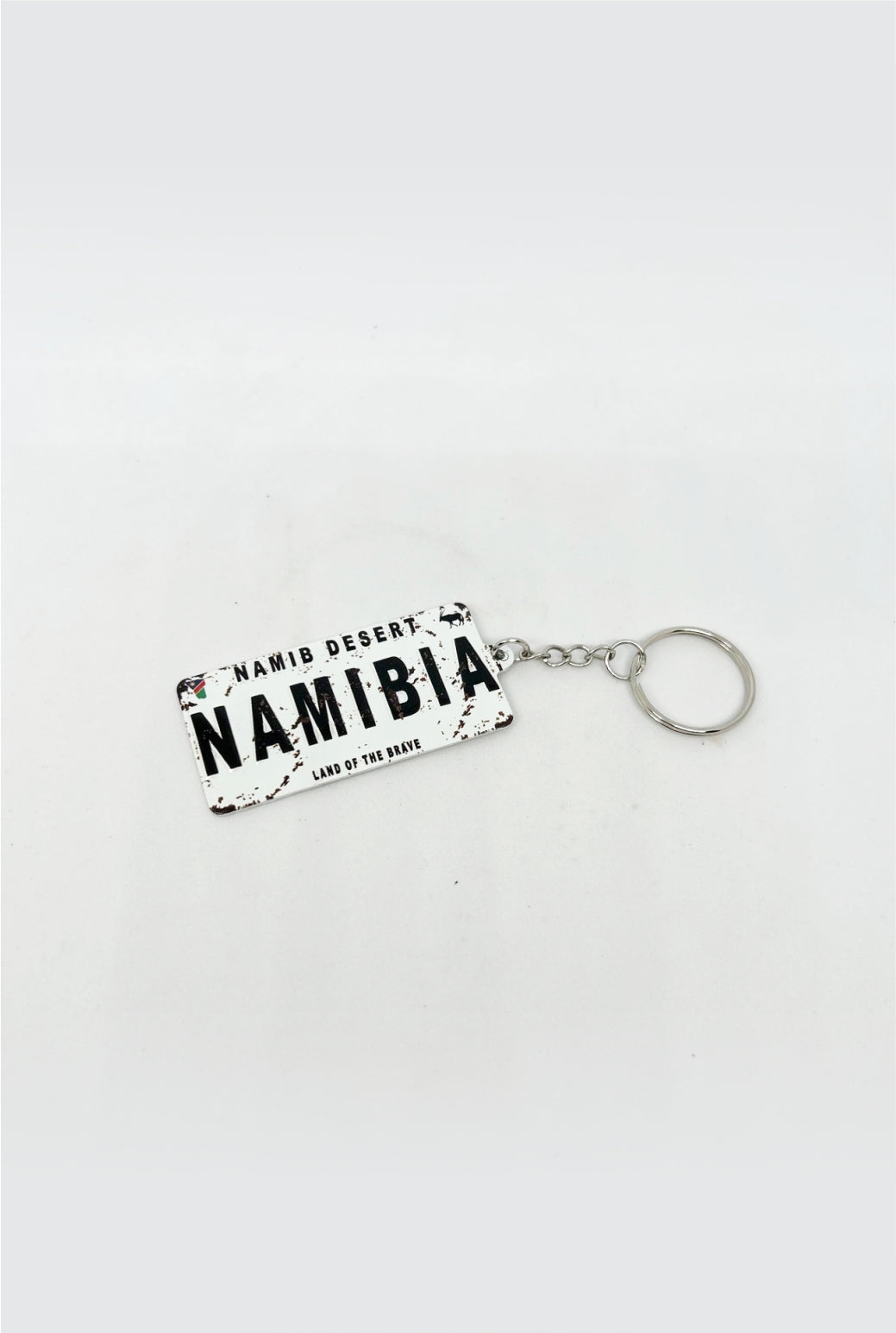Metal License Plate Keyring Holder