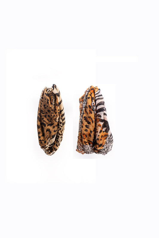 Animal print Snood Scarf