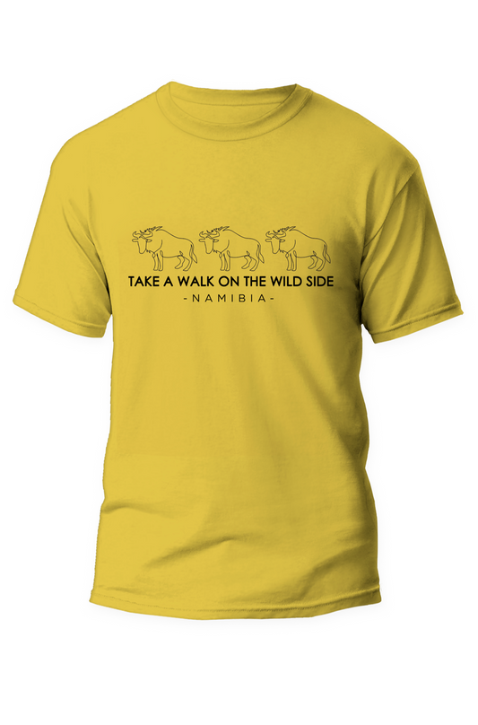 NamibiaCam Adult Gnu T-shirt yellow