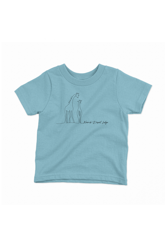 Namib Desert Giraffe T-shirt Kids - Sky Blue