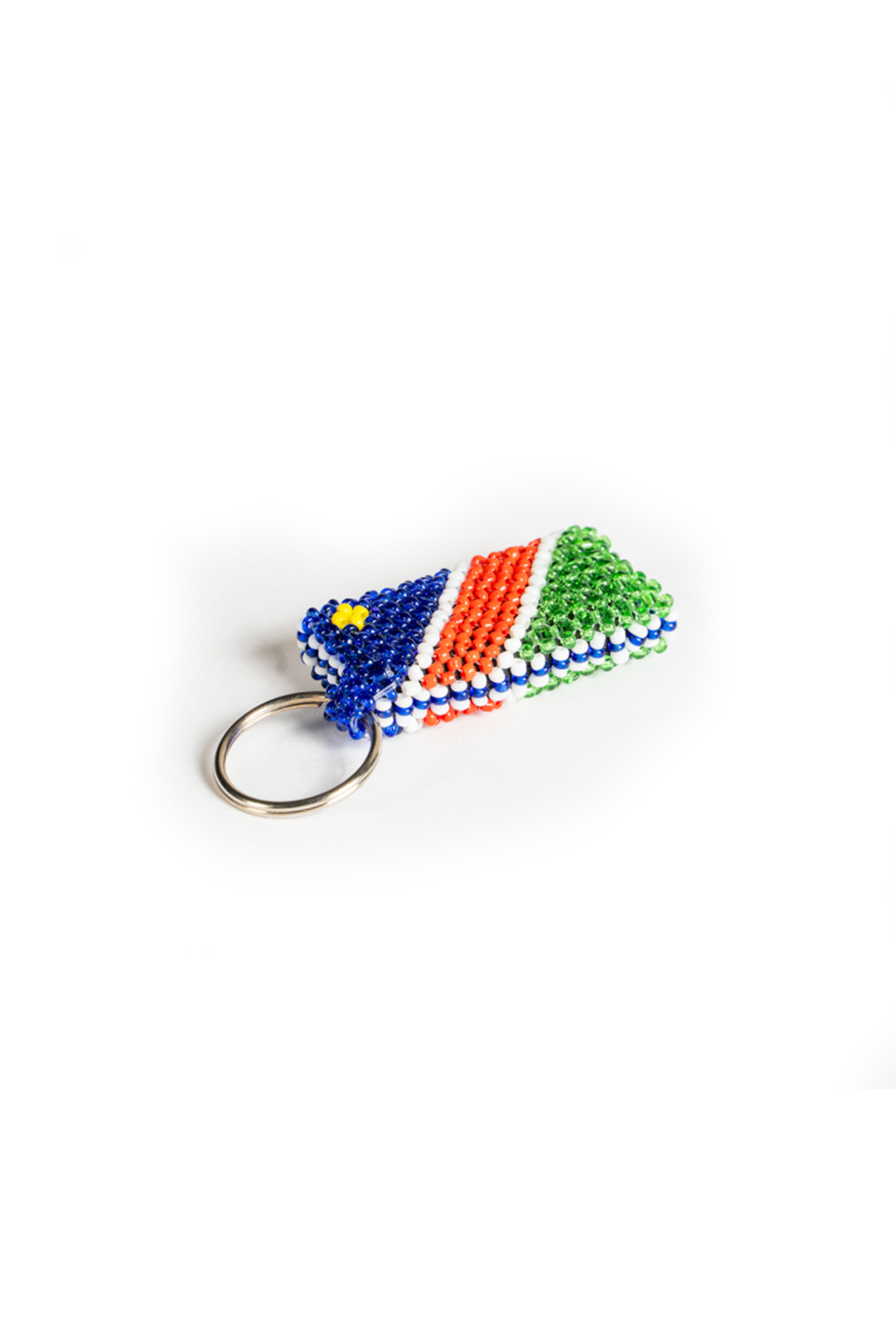 Namibian Flag beaded Keyring