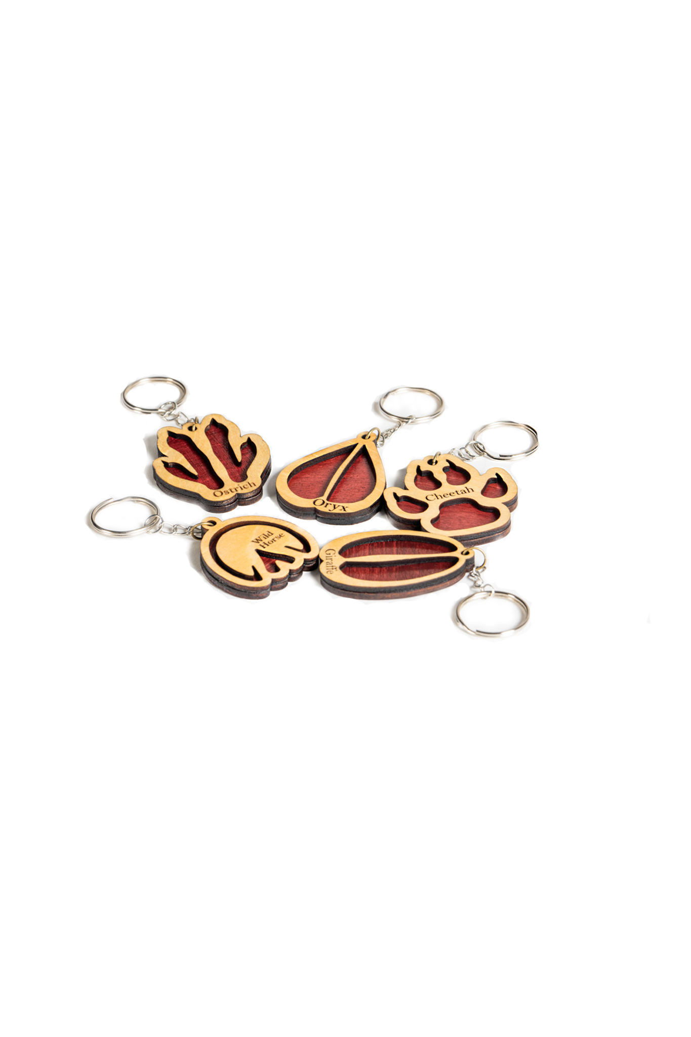 NamibiaCam animal paw-print Keyring