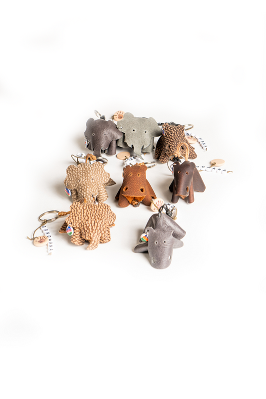 Animal leather Keyring