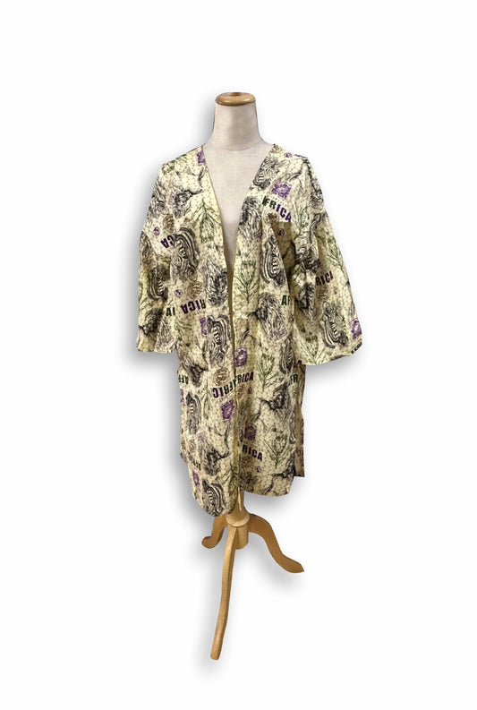 Kimono imprimé africain