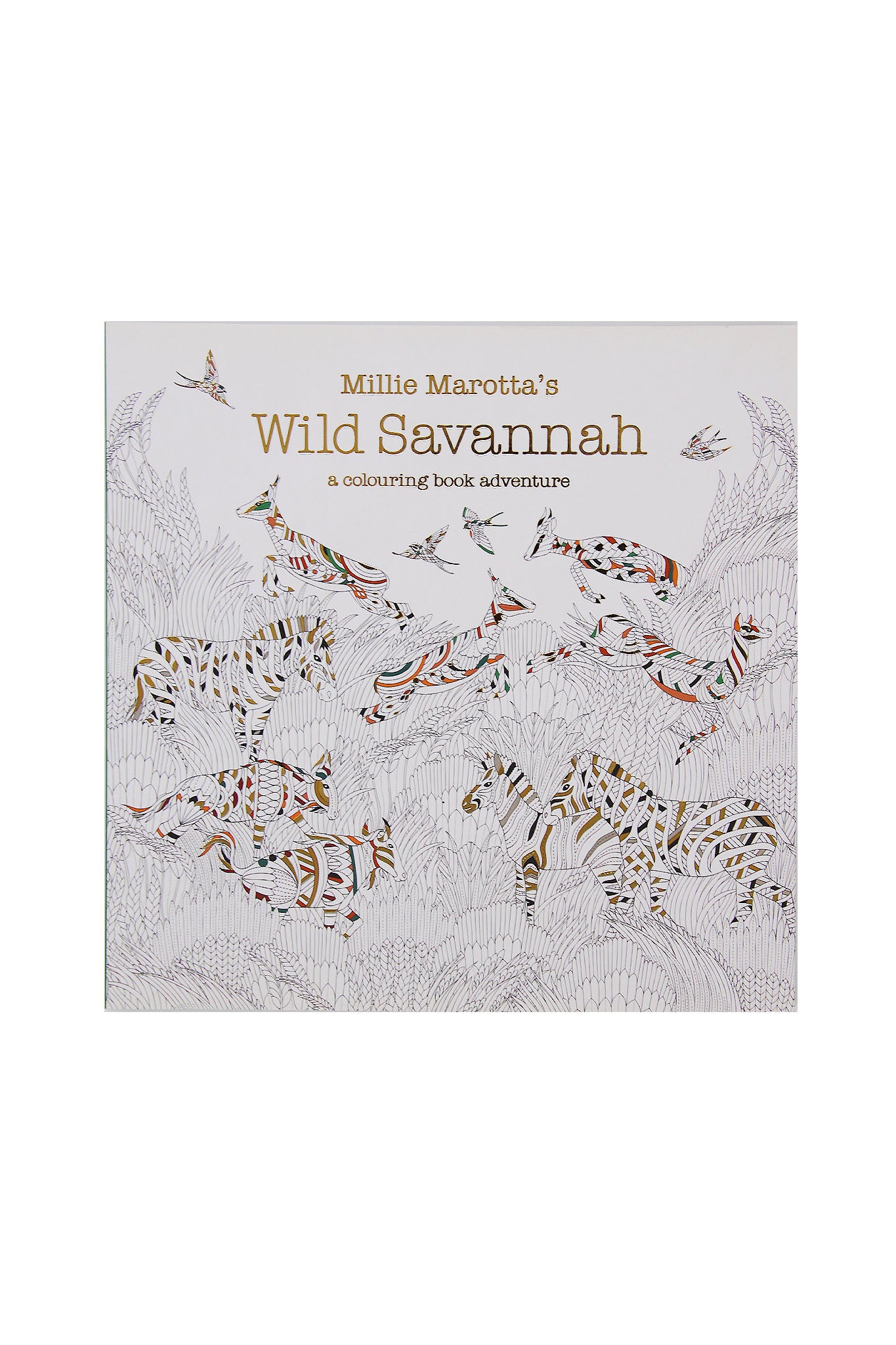 Wild Savannah Adult Colouring Book
