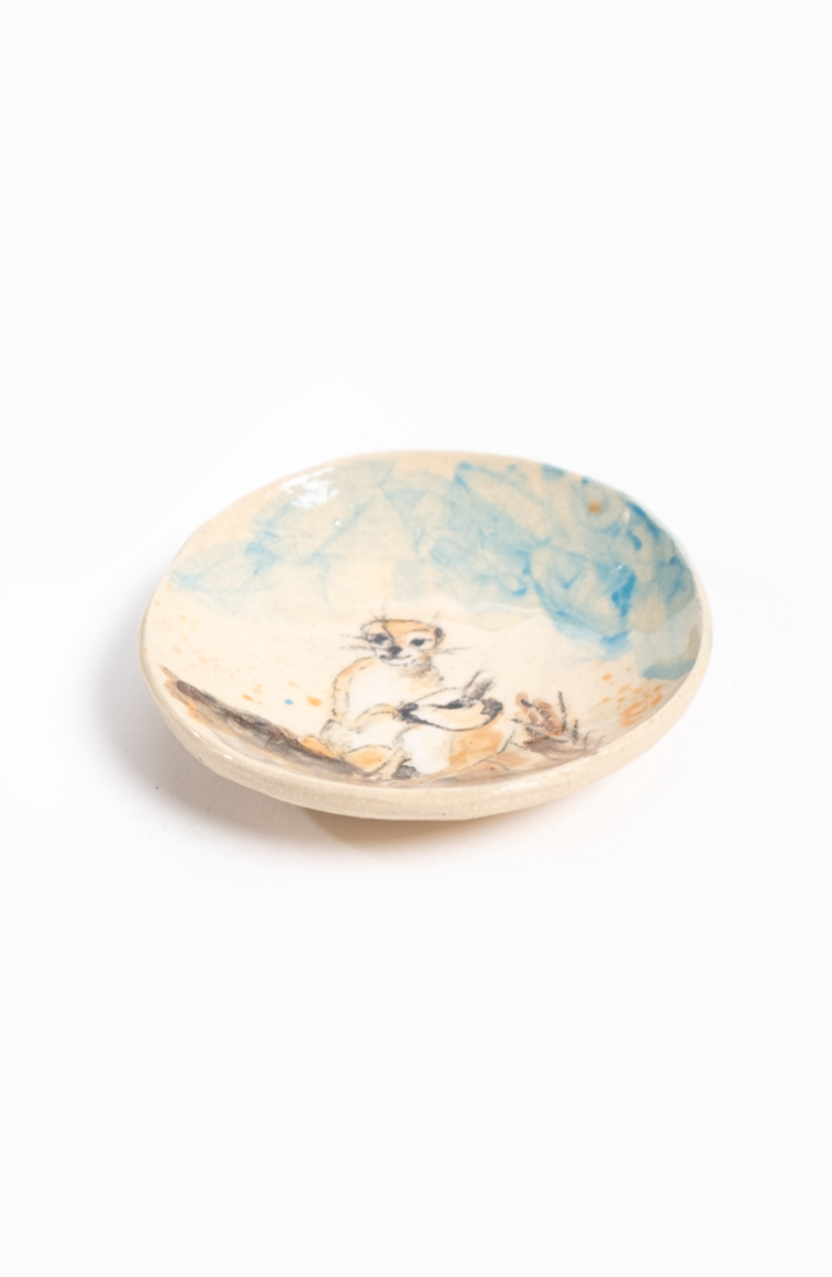 Hand Painted Trinket Plate Small