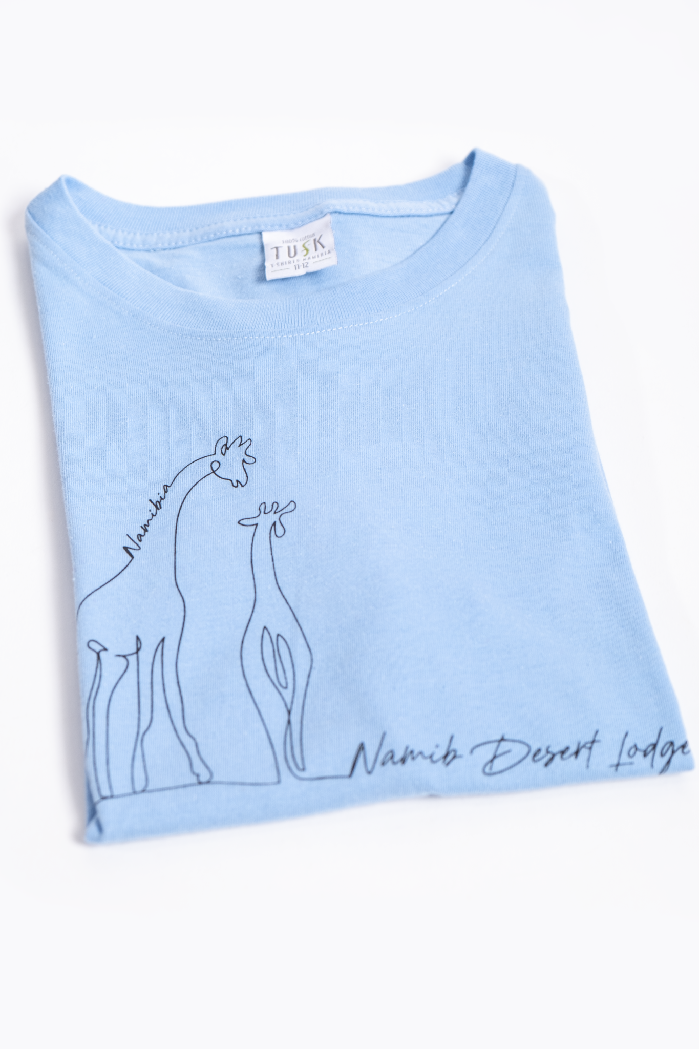 Namib Desert Giraffe T-shirt Kids - Sky Blue