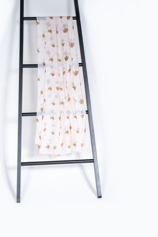 Ostrich print scarf